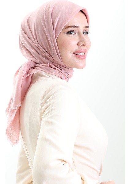Koton Jakarlı Eşarp 90199-05 Pudra