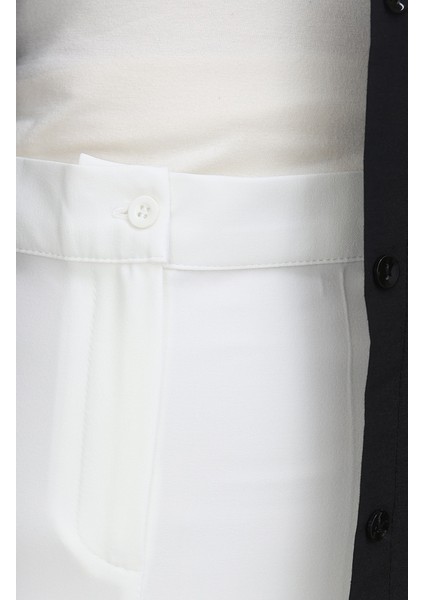 Düz Paça Pantolon 1154-05 Beyaz indirimleri