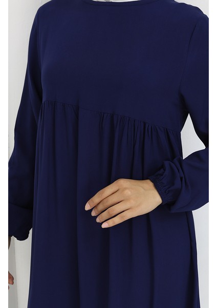 Belden Büzgülü Elbise 4102-02 Lacivert fırsatları