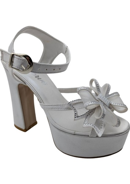 Adaline | Kadın Platform Topuklu Gelin Ayakkabısı - Beyaz - 36 fırsatları