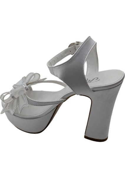 Adaline | Kadın Platform Topuklu Gelin Ayakkabısı - Beyaz - 36 indirimleri