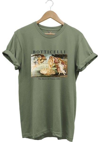 Bottıcellı Venüs Baskılı %100 Pamuk Regular Fit T-Shirt