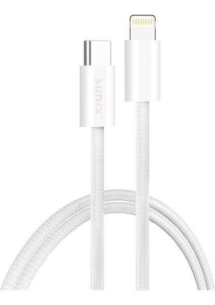 30W Usb-C Lightning Örgülü Hızlı Şarj ve Data Kablosu 2 Metre Ip-15