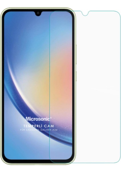 Samsung Galaxy A34 Tempered Glass Cam Ekran Koruyucu