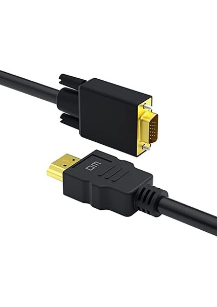 CHB033 HDMI To VGA Görüntü Aktarım Kablosu 1.8 Metre