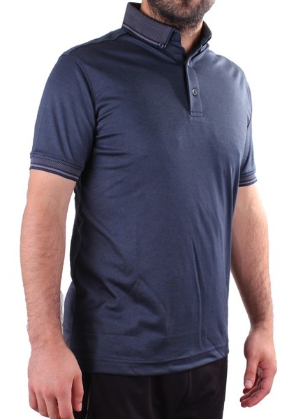 Twister 2305 Lacivert Günlük Kısa Kol Normal Kesim Pamuklu Polo Yaka Erkek Tişört