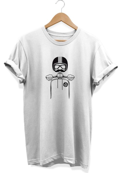 Kask Baskılı T-Shirt