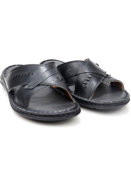 PS-33520 Ortopedik Erkek Masaj Tabanlı Hakiki Deri Terlik fiyatları