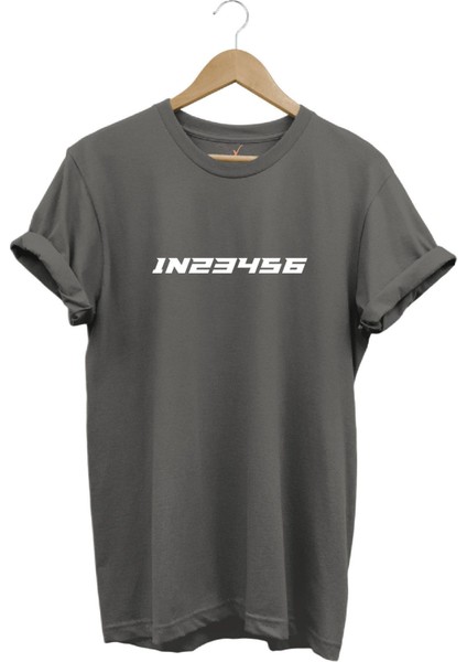 Motorsiklet Vites Geçişleri 1N23456 Şık Cool Motorcu Baskılı Regular Fit Bisiklet Yaka T-Shirt