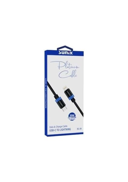 SC28 Platinium Type-C O Ios Lightning Pd 20W USB 3.1 Hızlı Data ve Hızlı Şarj Kablosu