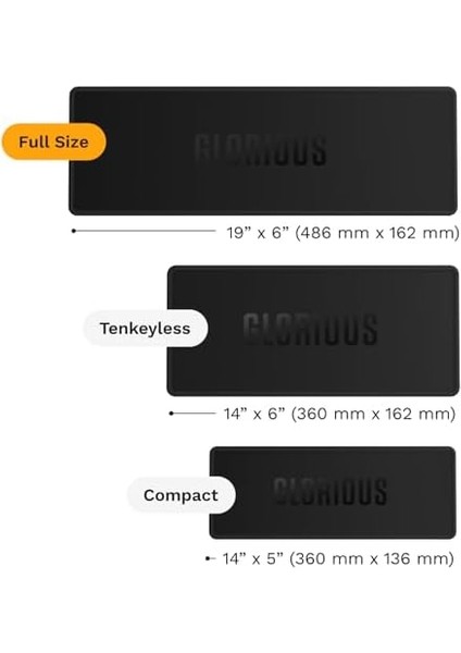 Boyut 48.6 x 16.2 cm Siyah Klavye Matı fiyatları