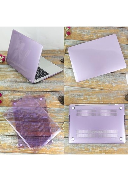 Macbook Pro Kılıf 14.2 Inç M1-M2-M3-M4, Kristal (Touchbarsız 14" Pro) A2442 A2779 A2992 A2918 A3112 A3401 A3185 ile Uyumlu Açık Lila fiyatları
