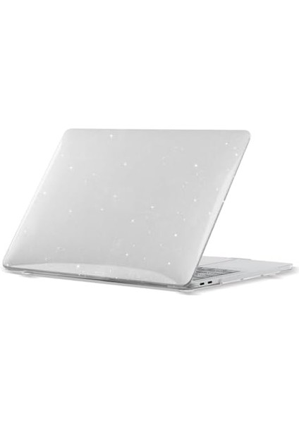 Macbook Pro Kılıf 16INÇ M1-M2-M3-M4 Simli Kristal Star (Touchbarsız 16.2" Pro) A2485 A2780 A2991 A3403 A3186 ile Uyumlu Şeffaf fiyatları