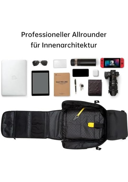 Pixoo Pixoo Pixoo Pixoo Art Laptop Sırt Çantası Erkek 15 Inç Su Geçirmez Okul Sırt Çantası Laptop Sırt Çantası Kadın Günlük Çantası 16 x 16 Rgb LED Ekranlı Erkek Kadın Okul Iş Seyahat, Siyah modelleri