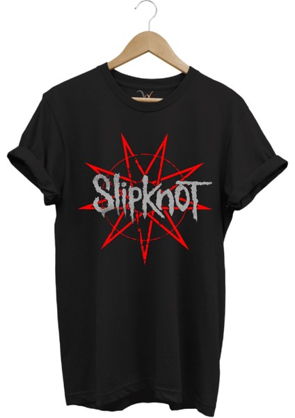 Slipknot Rock Metal Müzik Grubu Stars Baskılı Regular Fit T-Shirt