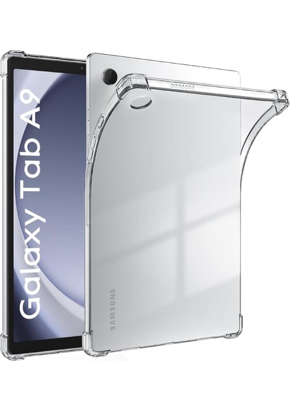 Samsung Tablet Kılıf Şeffaf Silikon Arka Kapak (Galaxy Tab A9 X110)