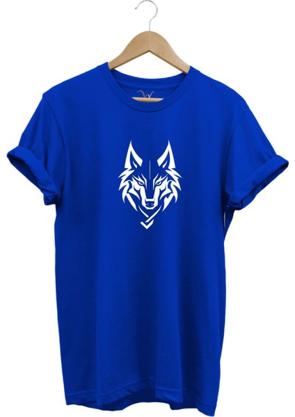Bozkurt Türkçü Kurt Baskılı %100 Pamuk Regular Fit Bisiklet Yaka T-Shirt