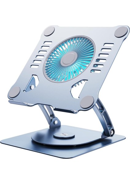 Yükseklik Alüminyum Dizüstü Bilgisayar Soğutma Standı, 3 Hız Fanlı, 10-15 Inç