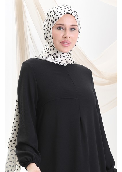 Çerçeve Detaylı Uzun Tunik 4105-08 Siyah fırsatları