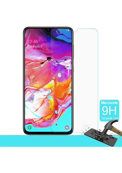 Samsung Galaxy A70 Temperli Cam Ekran Koruyucu