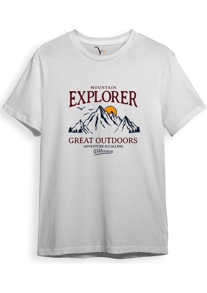 Mountain Explorer Dağcı Gezgin-Araştırmacı Regular Fit %100 Pamuk Bisiklet Yaka T-Shirt fiyatları