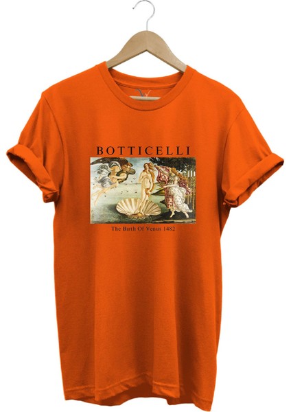 Bottıcellı Venüs Baskılı %100 Pamuk Regular Fit T-Shirt