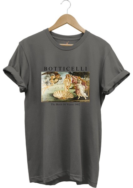 Bottıcellı Venüs Baskılı Sanatsal %100 Pamuk Regular Fit T-Shirt