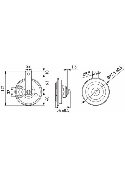 Yüksek Ton Korna 12V 400HZ 115 Dba 3AL012588-291 indirimleri