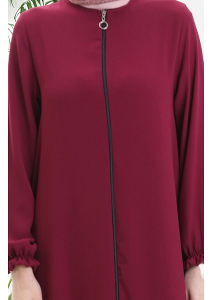 Fermuarlı Mevlana Ferace 4106-05 Bordo indirimleri