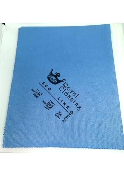 Mikrofiber Temizlik- Cleaning. royal Cam Bezi (Mavi) Iz ve Toz Bırakmaz