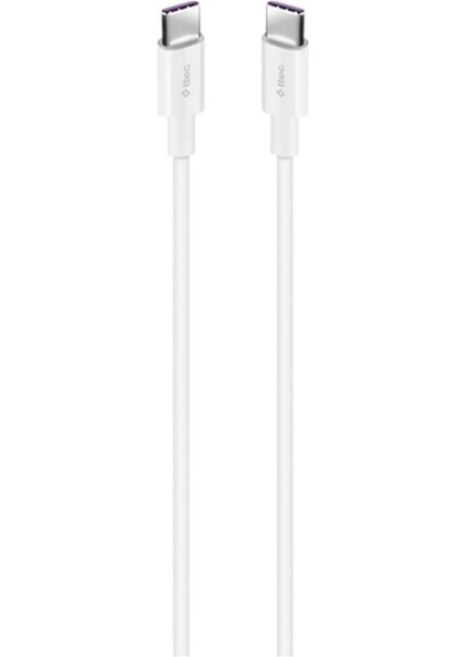 Type-C To Type-C 300CM 65W Pd/qc Hızlı Şarj/data Kablosu 2DK48B Beyaz