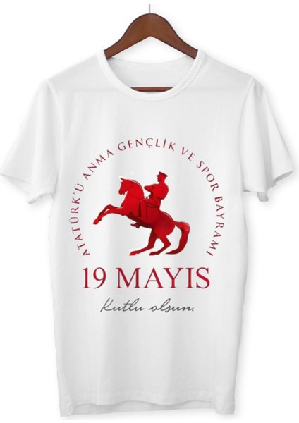 19 Mayıs Tişörtü Gençlik ve Spor Bayramı Tişörtleri Yetişkin Unisex
