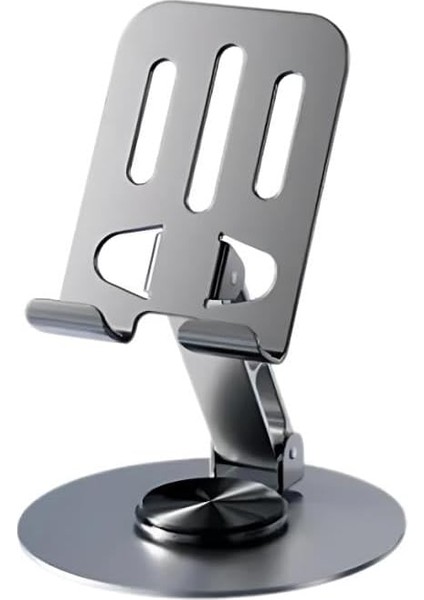 Açı ve Yükseklik Ayarlı Telefon ve Tablet Tutucu Stand, Kaydırmaz Masaüstü Dönebilen Stand