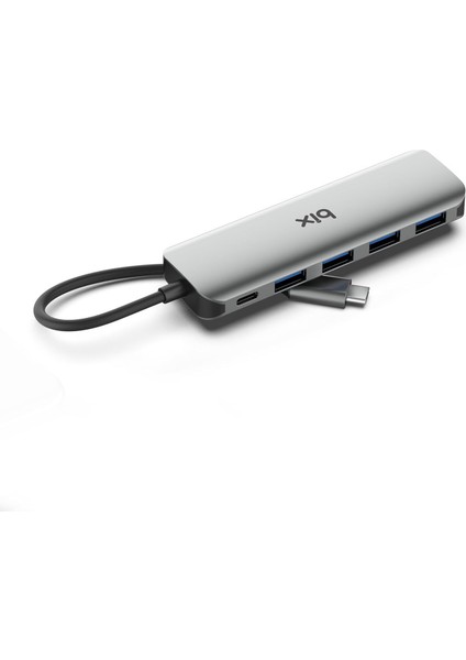 BX07HB Type-C Pd 4 Portlu USB 3.0 Dönüştürücü Hub Çoklayıcı Adaptör