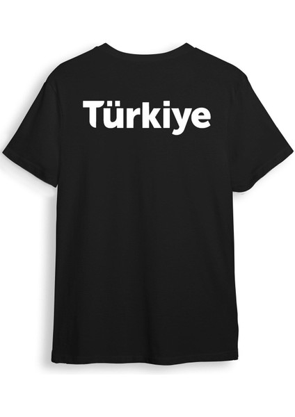 Türkiye Ön Arka Baskılı Regular Fit %100 Pamuk T-Shirt