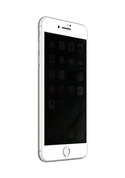 Apple iPhone 7 Plus Privacy 5d Gizlilik Filtreli Cam Ekran Koruyucu Beyaz modelleri