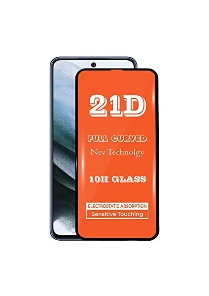 Iletişim Samsung Galaxy S21 Fe ile Uyumlu Tam Kaplayan 21D Temperli Ekran Koruyucu Cam