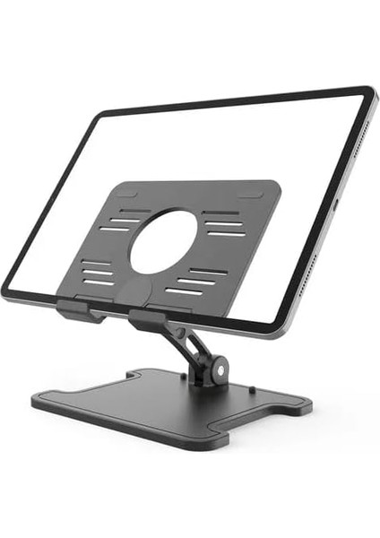 Home Katlanabilir Plastik Tablet Tutucu, Masa Üstü Tablet Standı, Ayarlanabilir Açı ve Yükseklik Özellikleriyle, Taşınabilir ve Hafif, Her Boyutta Tablet Için Uygun