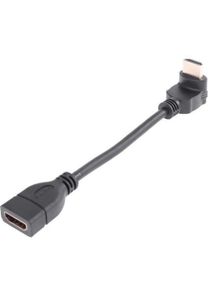 Plus PX-4684 HDMI Dişi Erkek Uzatma, 15CM 90 Derece HDMI Uzatma Kablosu HDMI Uzatma, L Tip HDMI Uzatma 15CM