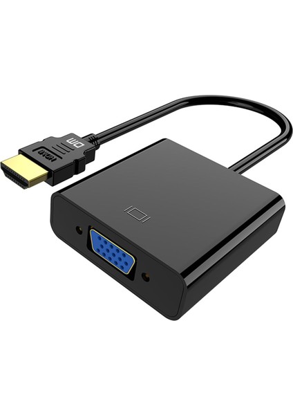 CHB020 HDMI To VGA Dişi Çevirici Adaptör Siyah