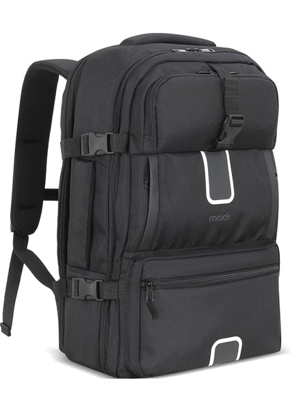 Explor Eco MCE-1205 34L El Bagajı Seyahat Sırt Çantası, 17.3 Inç Laptop Sırt Çantası, Su Geçirmez Kabin Boy Sırt Çantası, Çevre Dostu, Reflektörlü Hafta Sonu Çantası