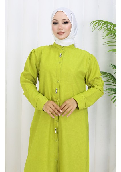 Taşlı Tunik Pantolon Ikili Takım 2090-04 Yağ Yeşili modelleri