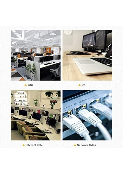 Cat6 Ethernet Kablosu, 15 Metre, Siyah modelleri