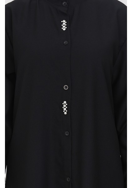 Taşlı Tunik Pantolon Ikili Takım 2090-05 Siyah fırsatları