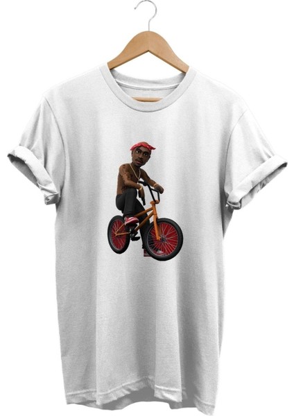 Bisiklet Baskılı T-Shirt