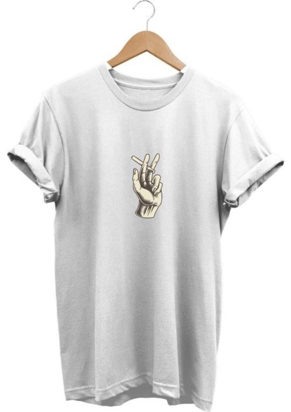 El Desenli Baskılı Tshirt