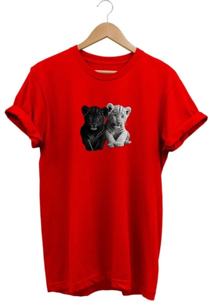 Kaplan Baskılı T-Shirt