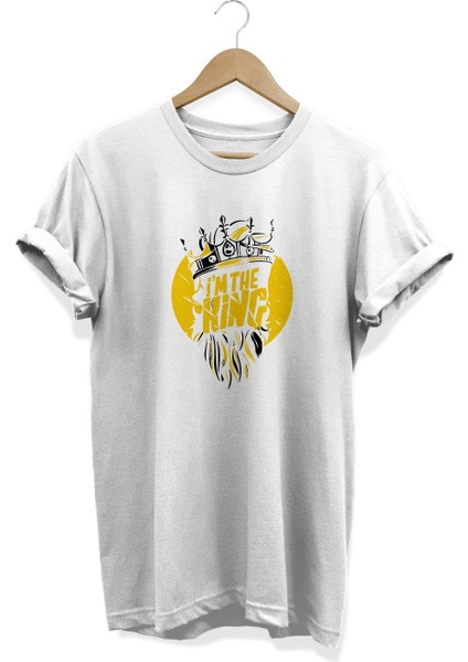 King Baskılı T-Shirt