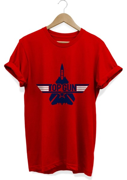 Top Gun Baskılı T-Shirt
