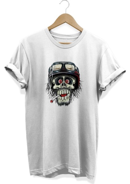 Iskelet Baskılı T-Shirt